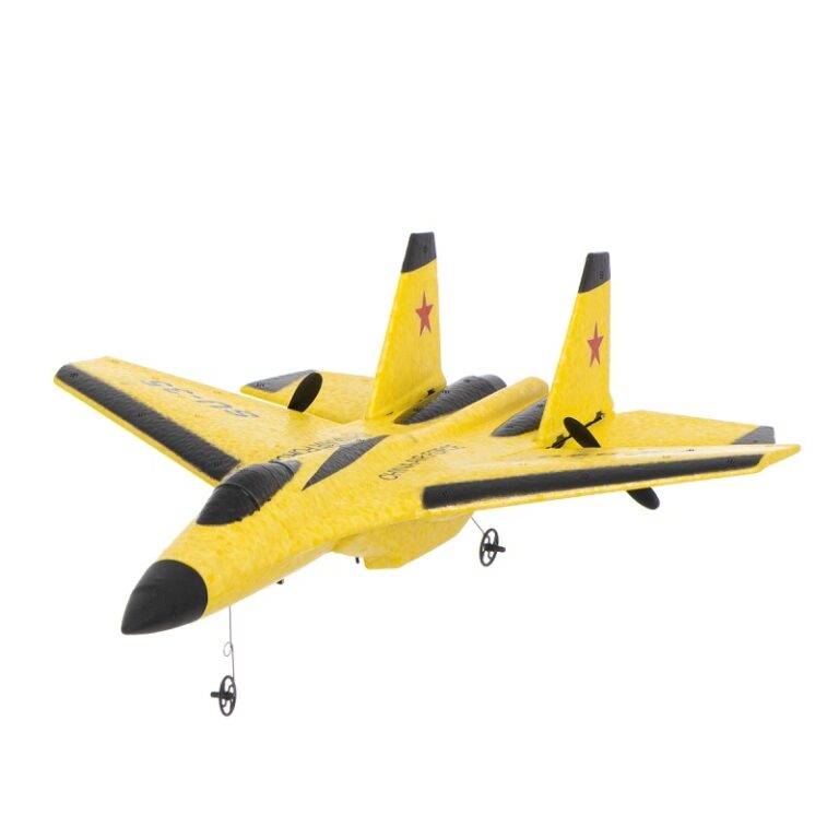 avion de lupta su 35cu telecomanda galben gonga