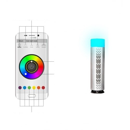 boxa portabila bluetooth cu lumini led 1