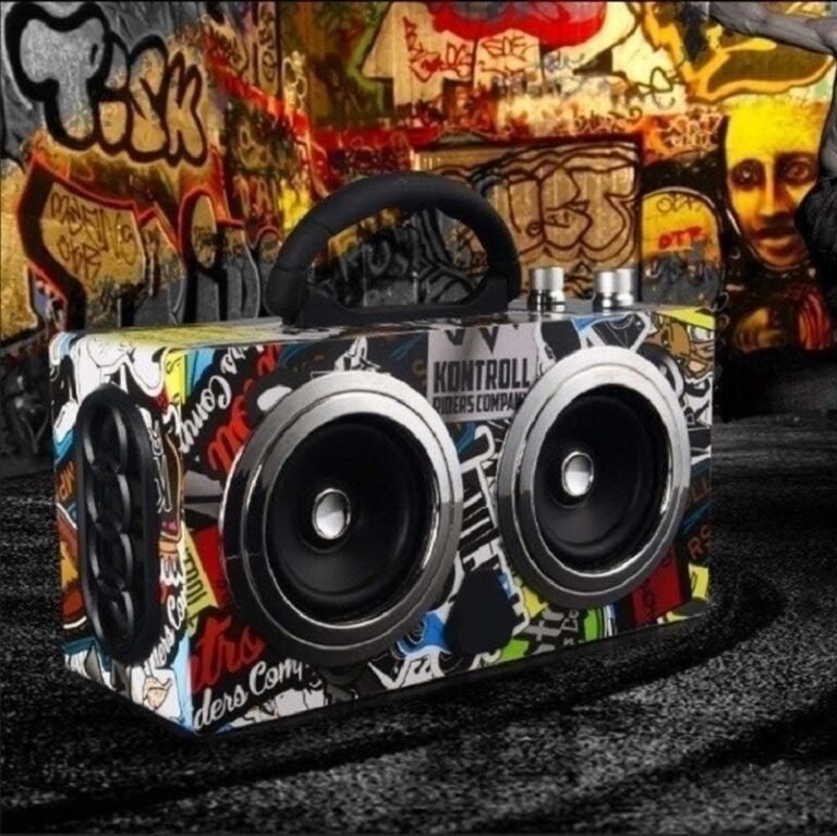 boxa wireless portabila model retro multicolor 1