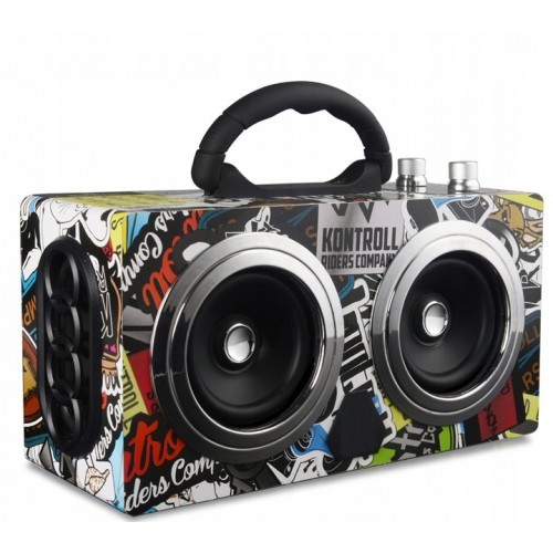 boxa wireless portabila model retro multicolor