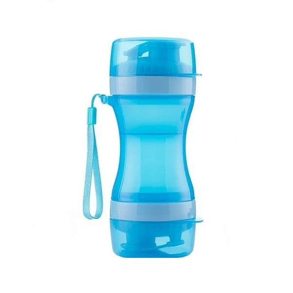 sticla portabila pentru hrana si apa 300 ml albastru