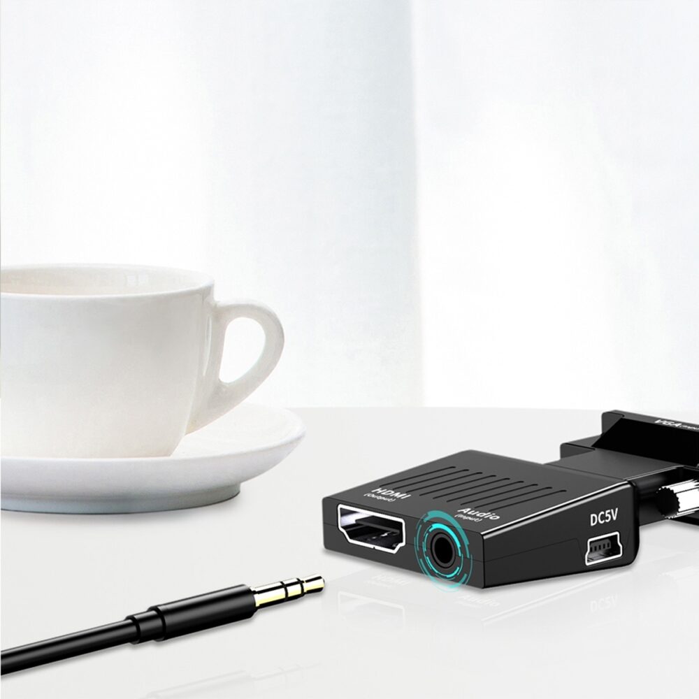 adaptor convertor hd38 de la vga d sub audio la hdmi gonga 4