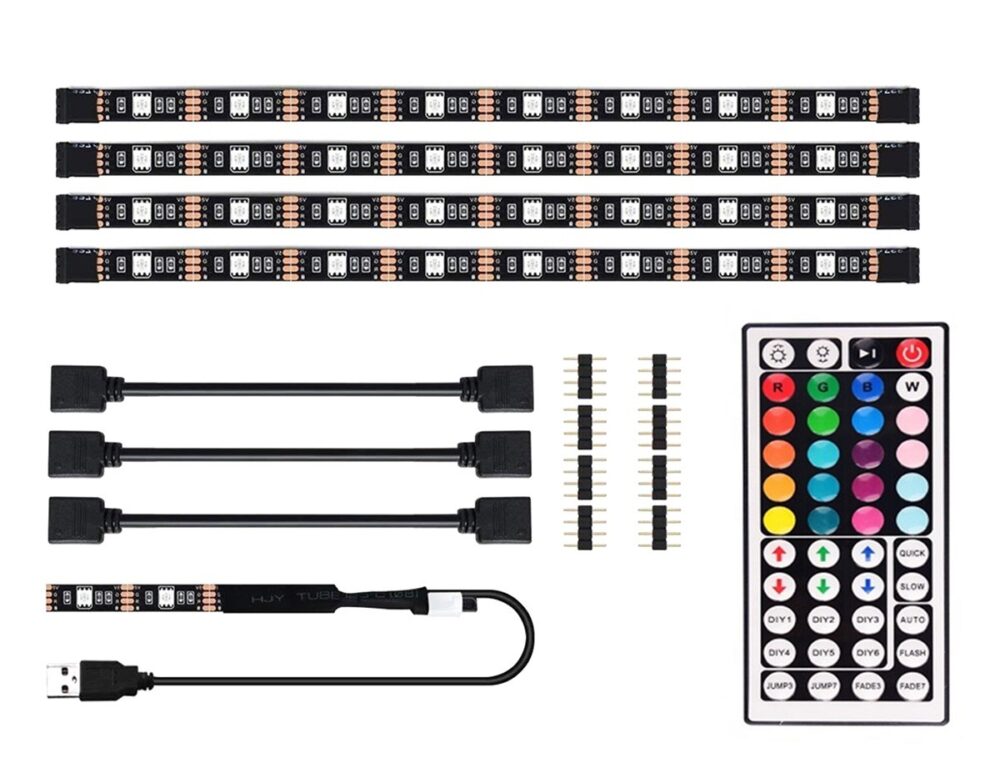 banda led rgb pentru spatele televizorului 4x50cm gonga 2