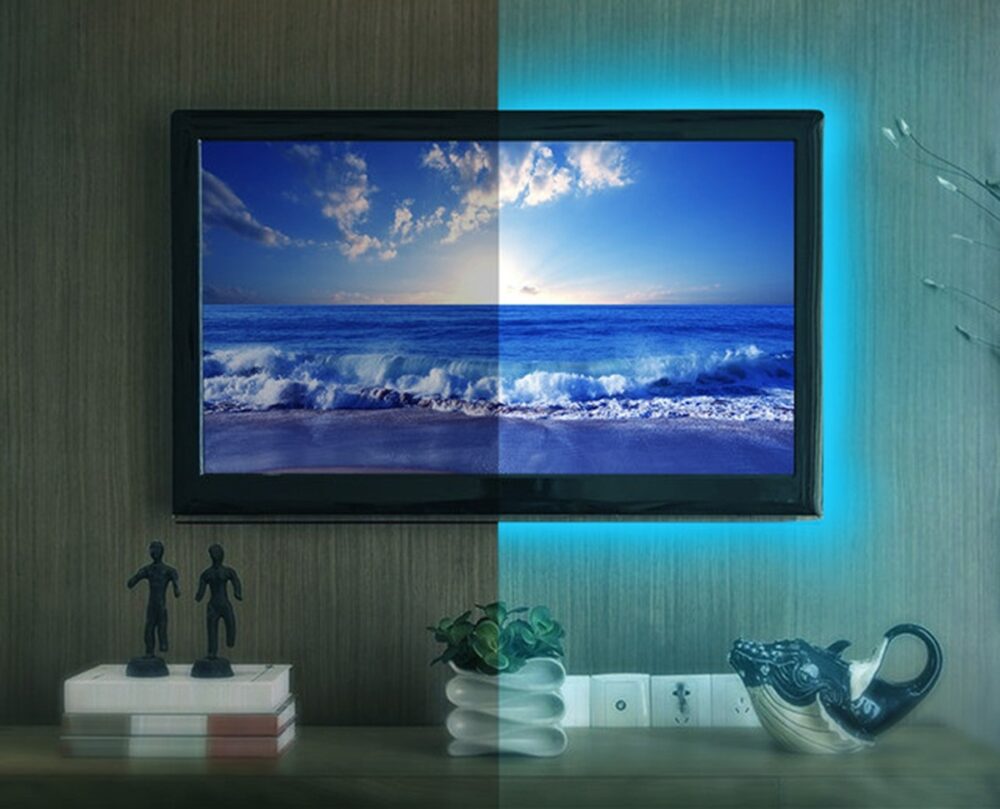 banda led rgb pentru spatele televizorului 4x50cm gonga 3