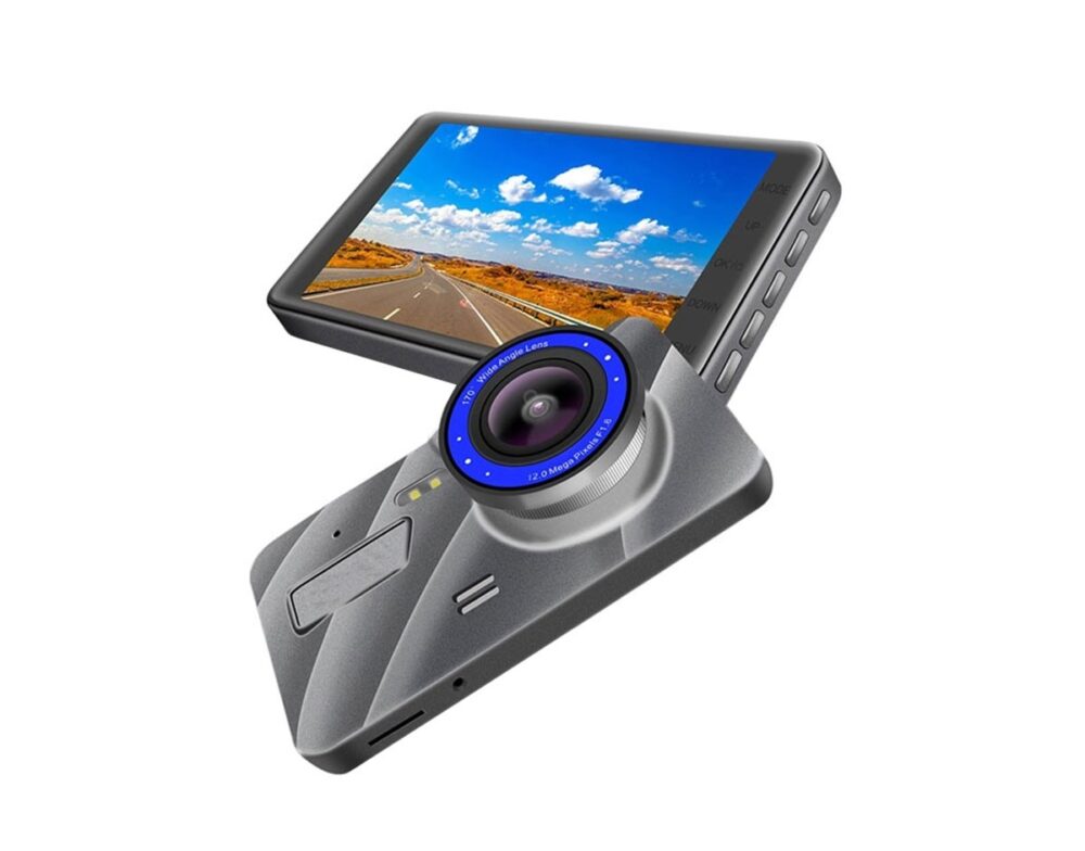 camera auto dubla 4 led argintiu 1