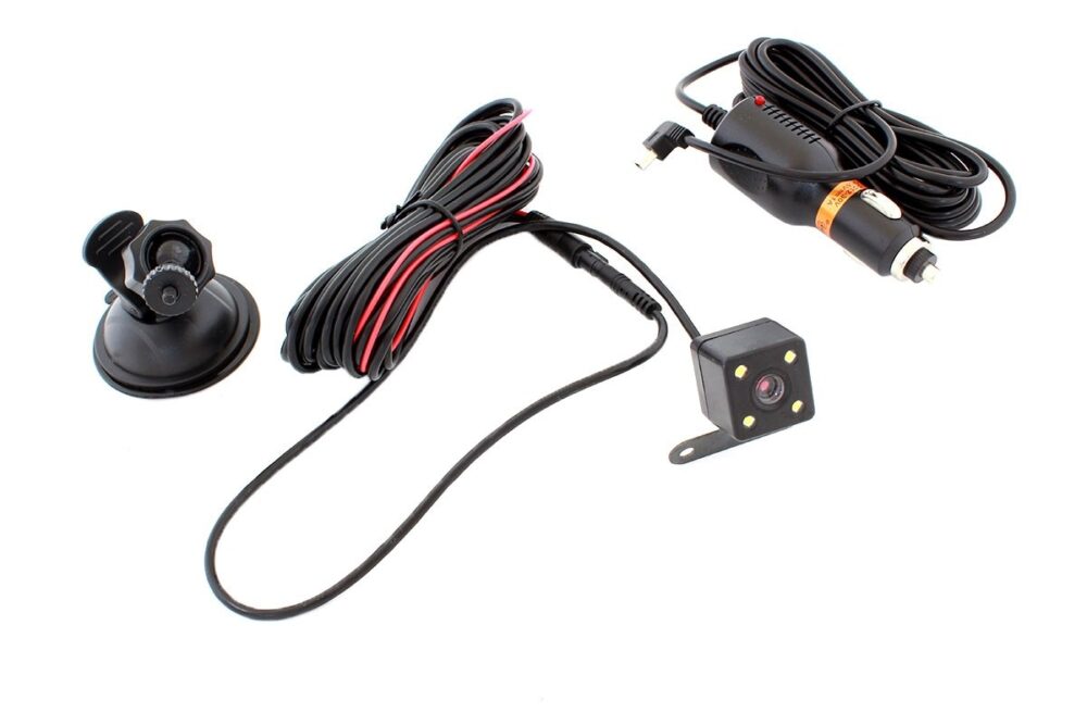 camera auto dubla 4 led argintiu 6