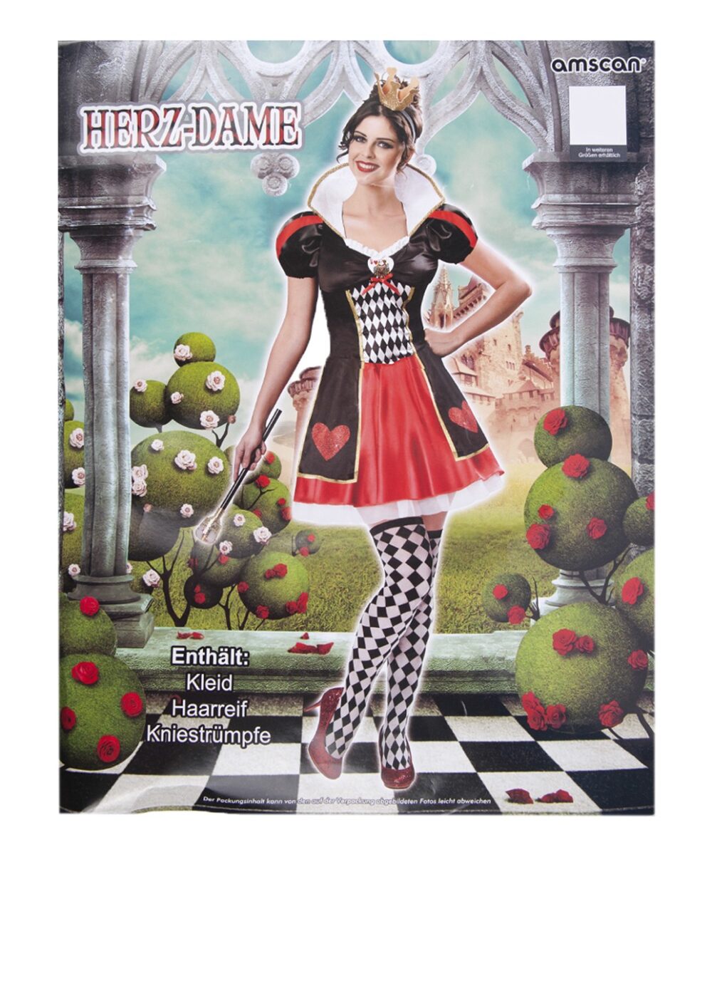 costum dama de inima marimea s m multicolor 2