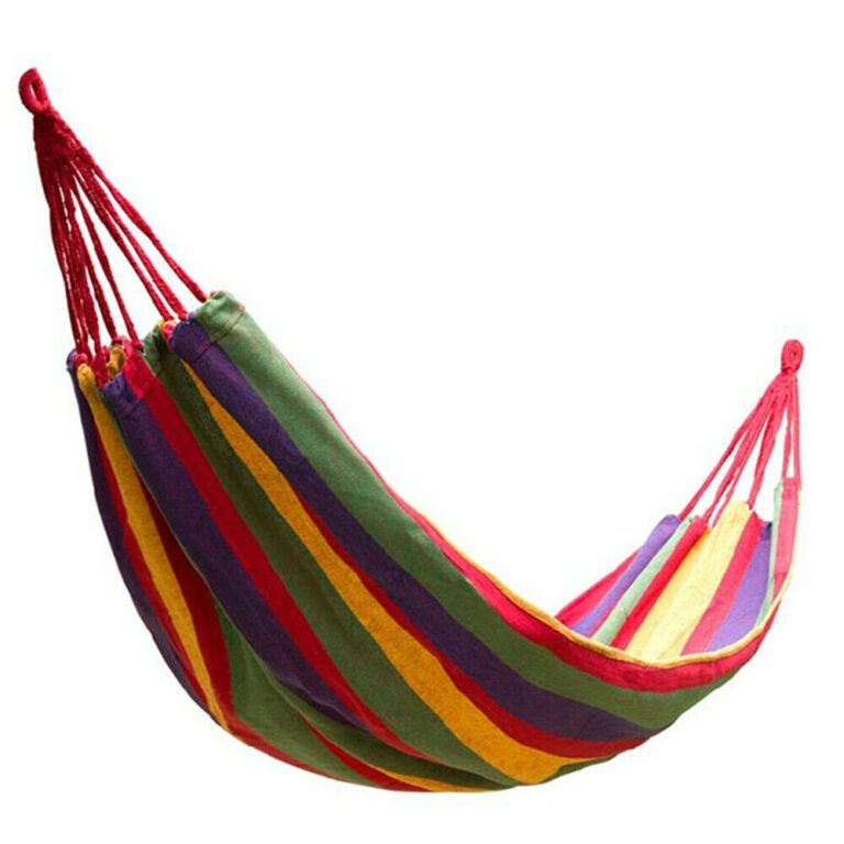 hamac din material canvas multicolor gonga