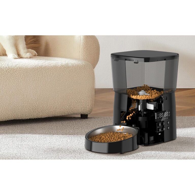 hranitor automat smart mancare pentru animale rojeco 2l versiune buton gonga