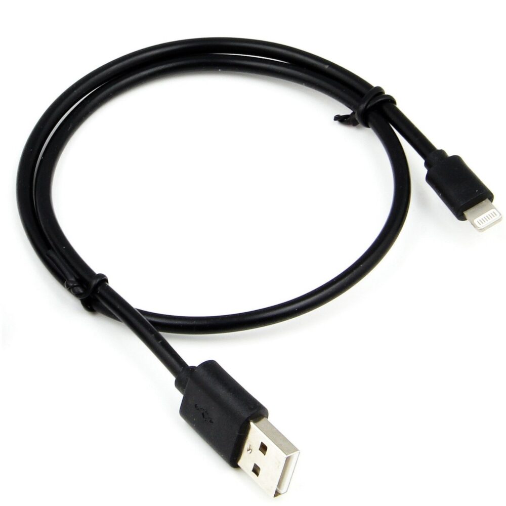 incarcator auto usams cablu incarcare iphone negru 3