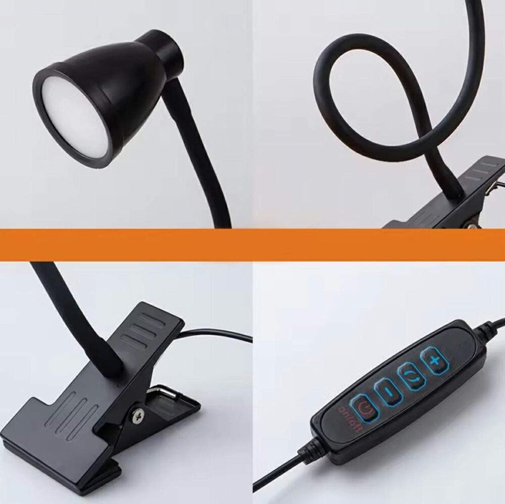lampa de birou led echipata cu o clema convenabila pentru montarea pe masa usb gonga 5