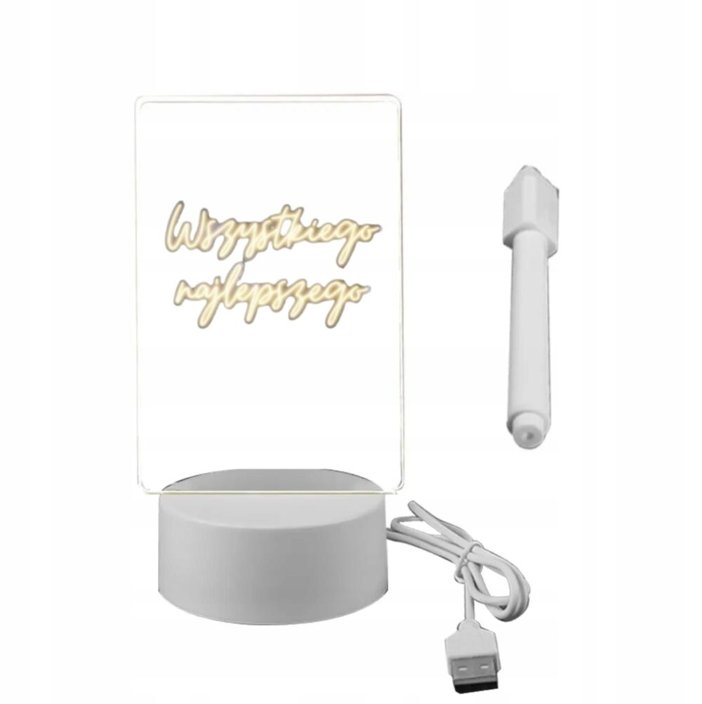 lampa de veghe 3 moduri de iluminare cu panou transparent pentru tabla de scris si pix gonga