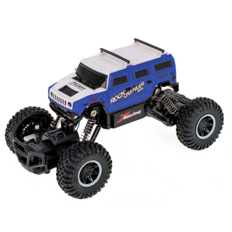 masina de jucarie cu telecomanda off road crawler 120 albastru