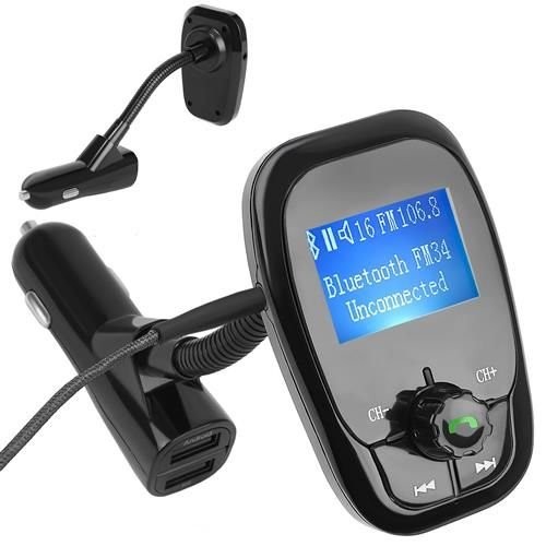 modulator fm bluetooth auto 2 porturi usb negru 1