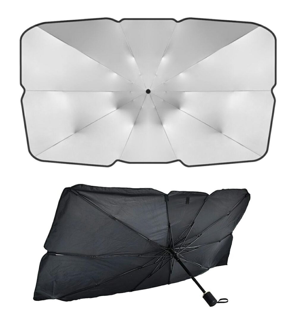 parasolar auto tip umbrela protejeaza impotriva radiatiilor solare universal 130x75 cm gonga 5