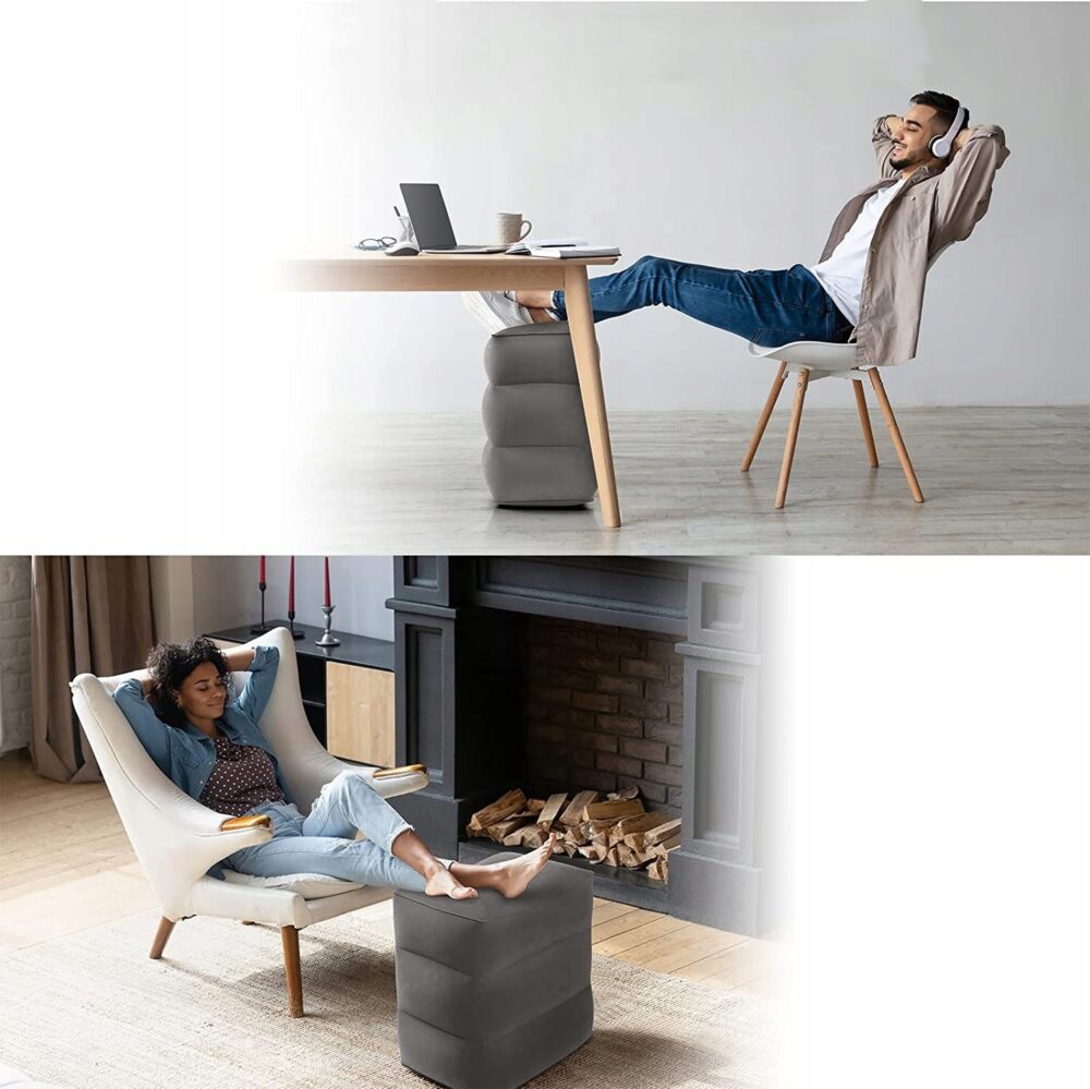 perna gonflabila multifunctionala pentru sprijinirea picioarelor inaltime variabila pompa inclusa inaltime maxima 45 cm gonga 3