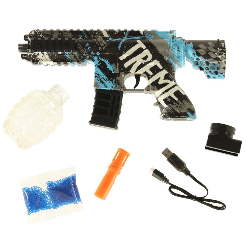 pistol cu bile din gel de 7 8 mm incarcare usb si set de 550 bile gonga 3