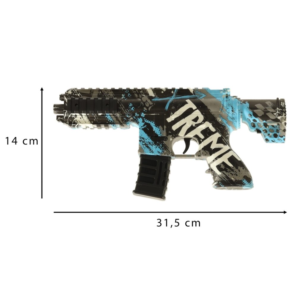 pistol cu bile din gel de 7 8 mm incarcare usb si set de 550 bile gonga 7