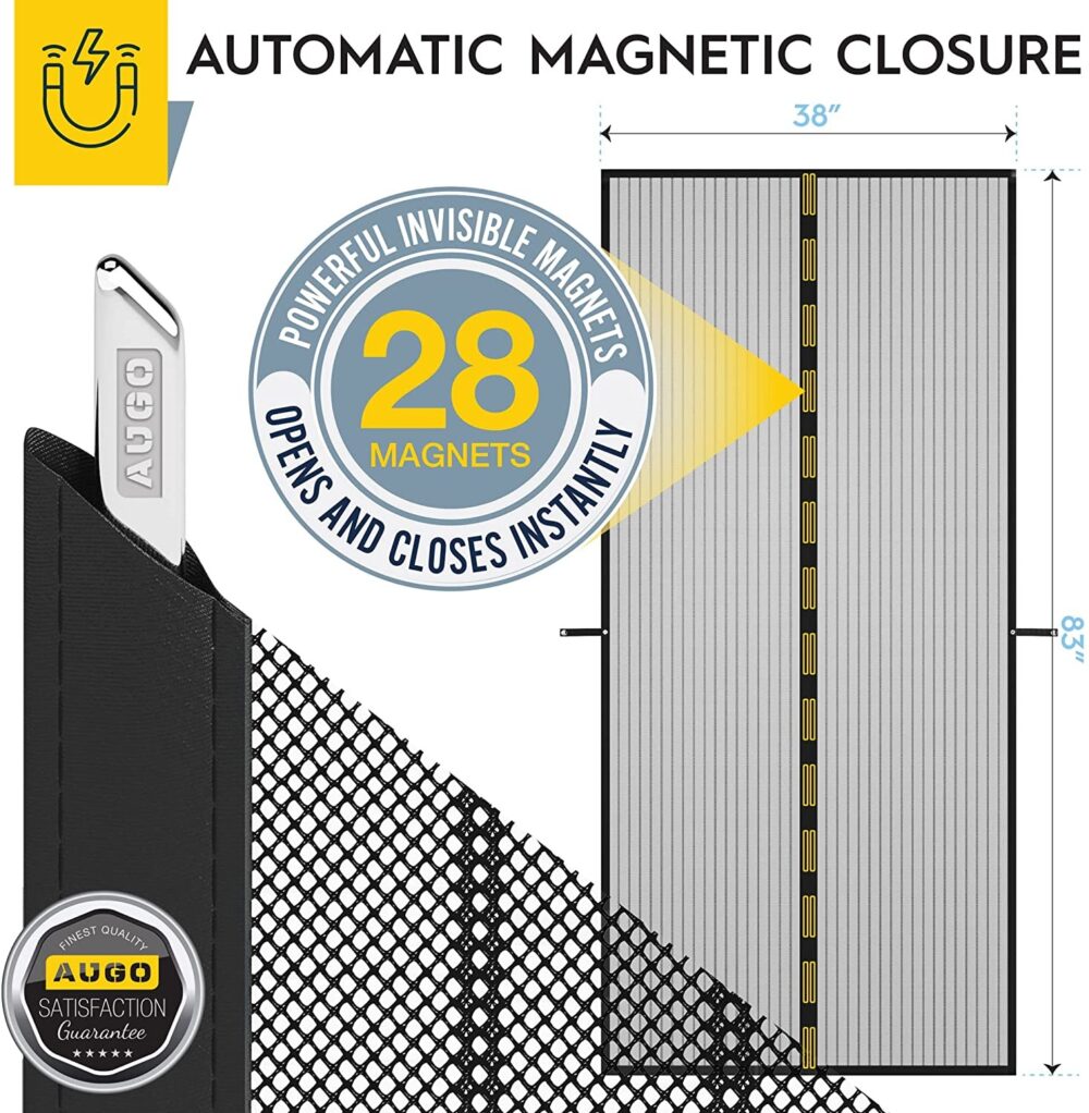plasa usa cu inchidere magnetica pentru insecte dimensiuni 100x210cm 4