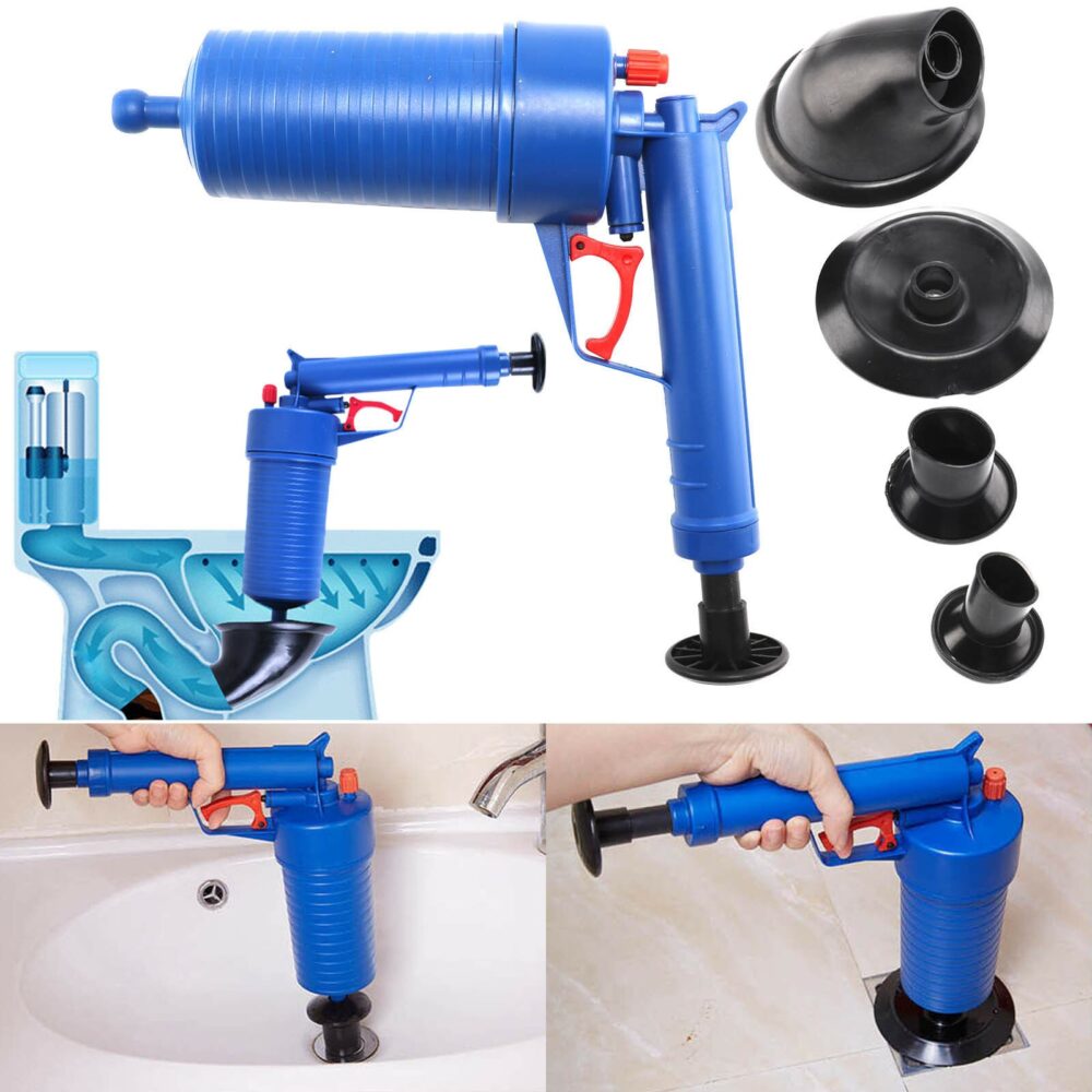 pompa pentru desfundat drain blaster albastru 2