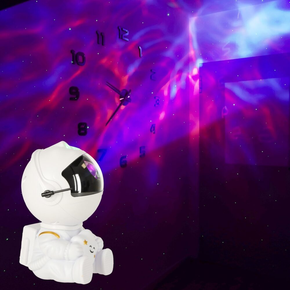 proiector in forma de astronaut cu stea permite proiectarea stelelor sau galaxiilor gonga 4