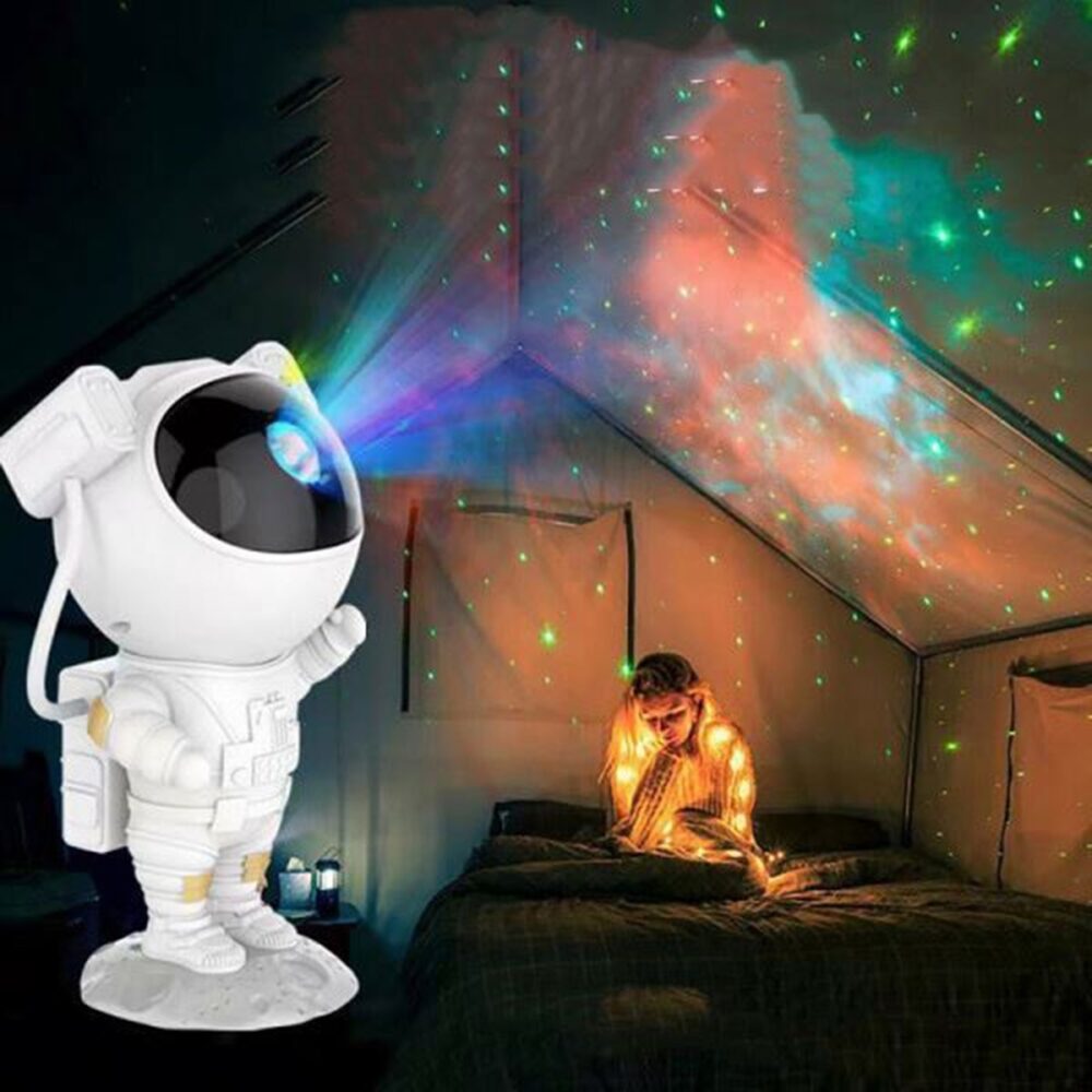 proiector in forma de astronaut permite proiectarea stelelor sau galaxiilor gonga 5