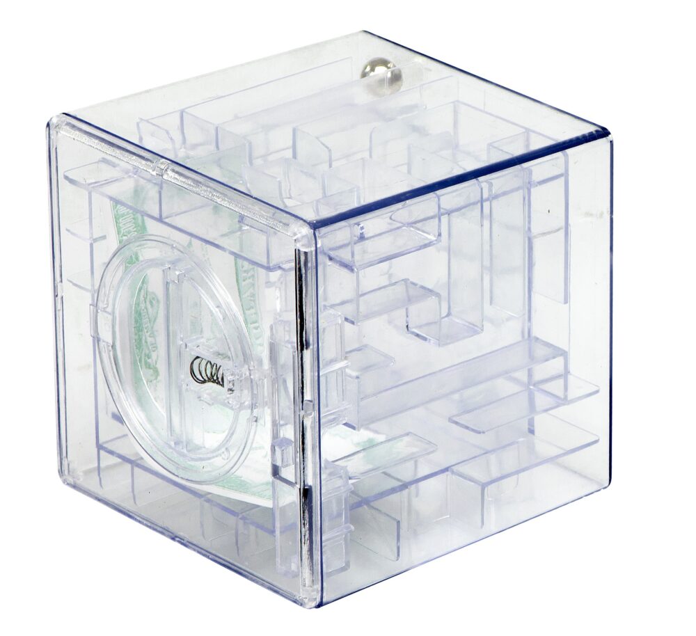 pusculita amuzanta tip puzzle 9x9 cm transparent 5