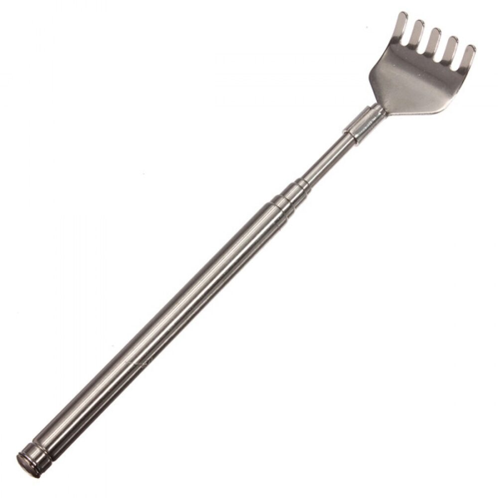 scraper telescopic din metal in forma de pix ideal pentru spate gonga 1