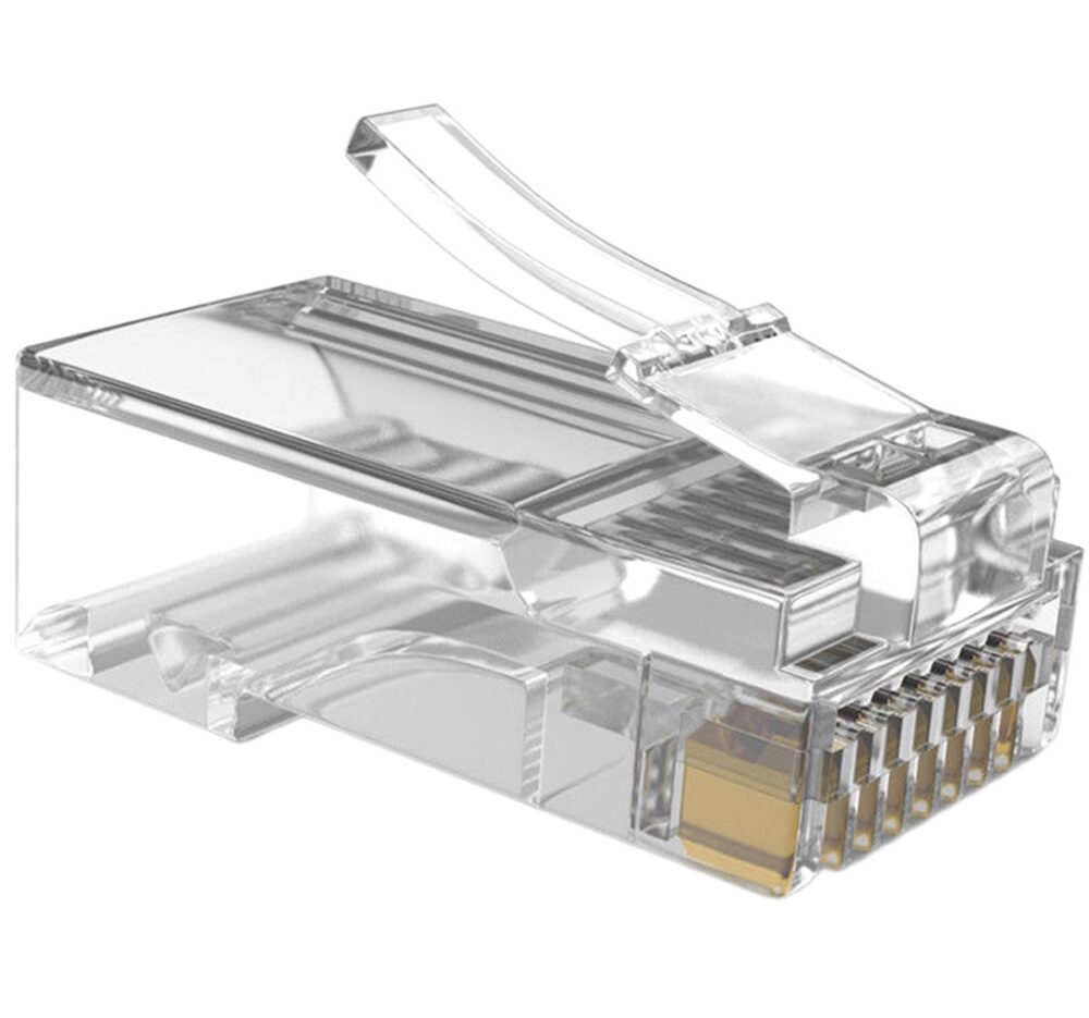 set 100 de conectori rj 45 8p8c 8 pini compatibilitate cabluri utp ftp stp gonga 3