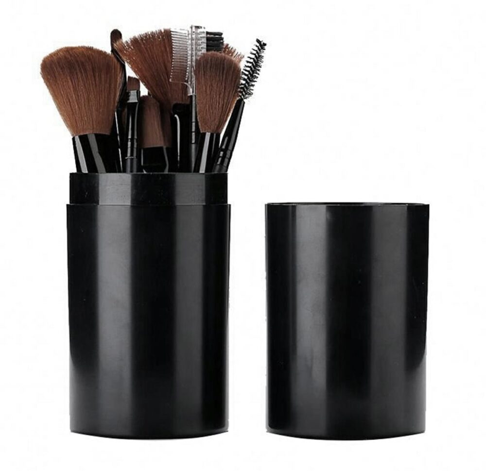 set 12 pensule pentru machiaj cu suport
