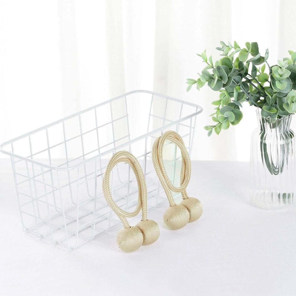 set 2 cordoane pentru prindere perdele si draperii format din 2 magneti decorativi tip snur gonga 1