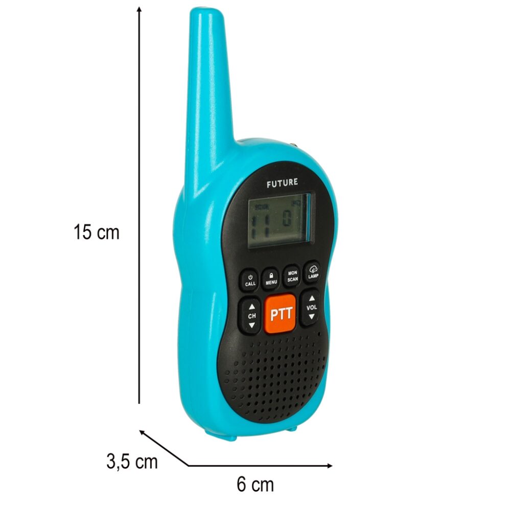 set 2 walkie talkie pentru copii raza de actiune 2 km gonga 6