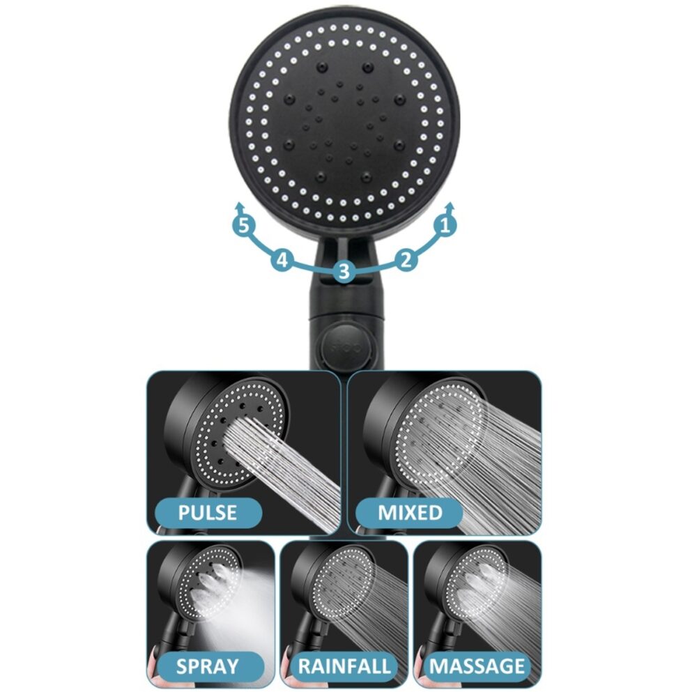 set 3 elemente pentru dus para de dus moderna furtun flexibil suport pentru perete gonga 10