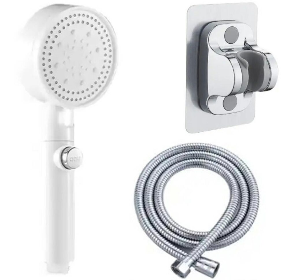 set 3 elemente pentru dus para de dus moderna furtun flexibil suport pentru perete gonga