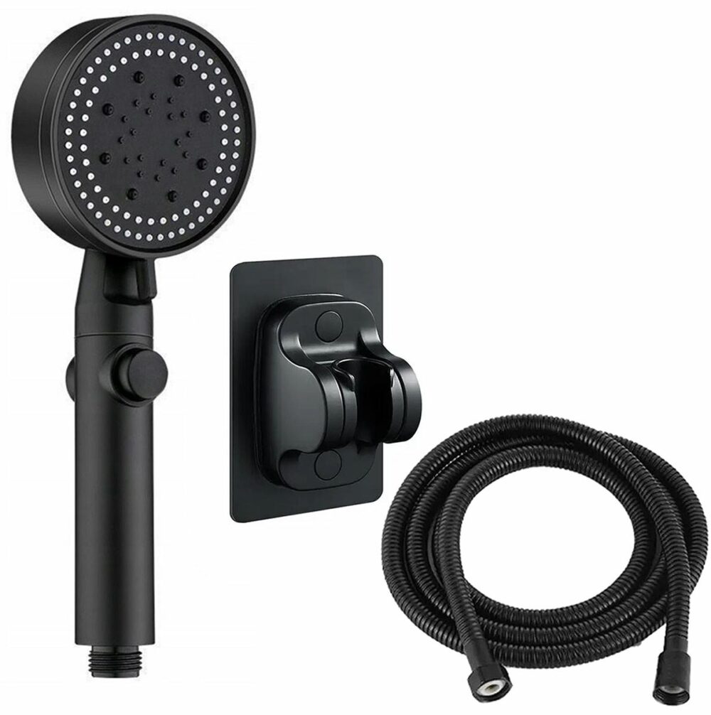 set 3 elemente pentru dus para de dus moderna furtun flexibil suport pentru perete gonga 6