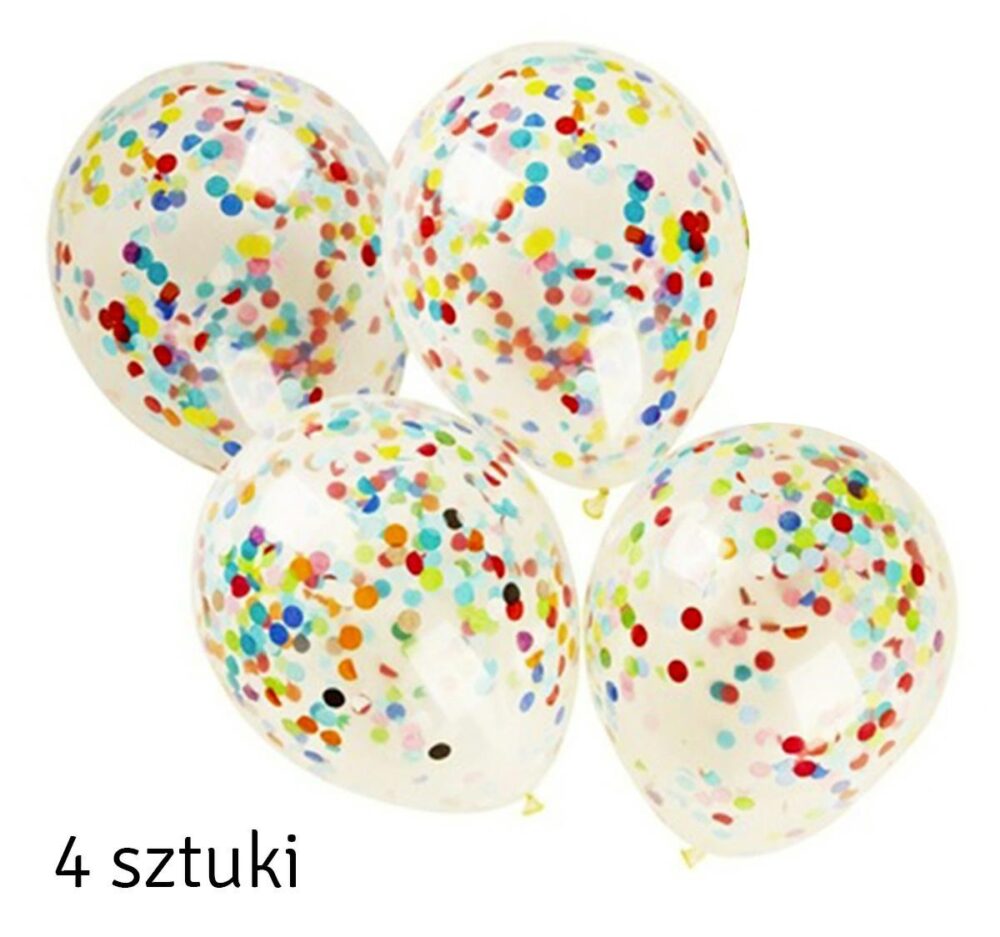set 4 baloane cu confetii gonga 1