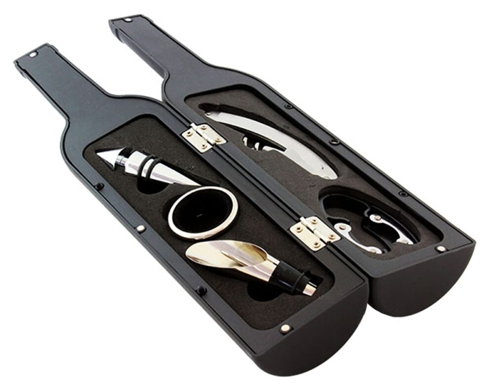 set 6 accesorii pentru vin model sticla de vin gonga 1