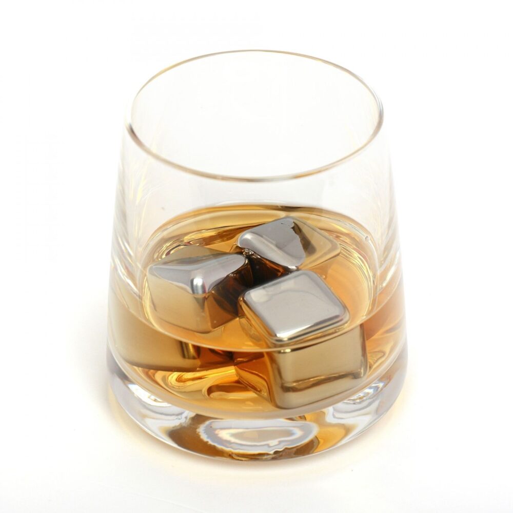 set 6 cuburi pentru racire bauturi din otel inoxidabil gonga 2