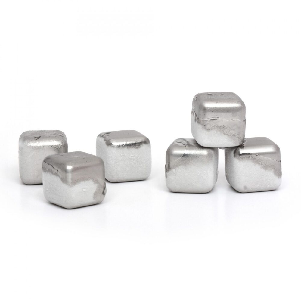 set 6 cuburi pentru racire bauturi din otel inoxidabil gonga 3