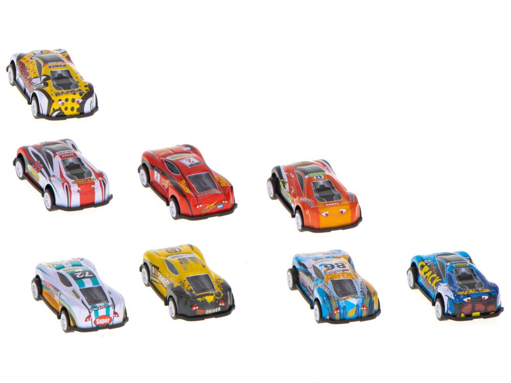 set 8 masini de curse metalice gonga 2