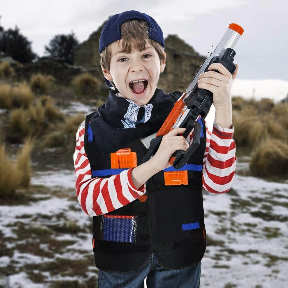 set de joaca cu accesorii nerf pentru copii albastruportocaliu 1