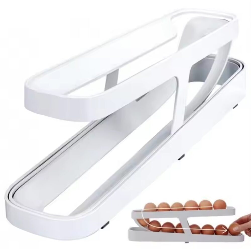 suport organizator pentru frigider capacitate 14 oua dimensiuni 36x82x10 cm gonga 4