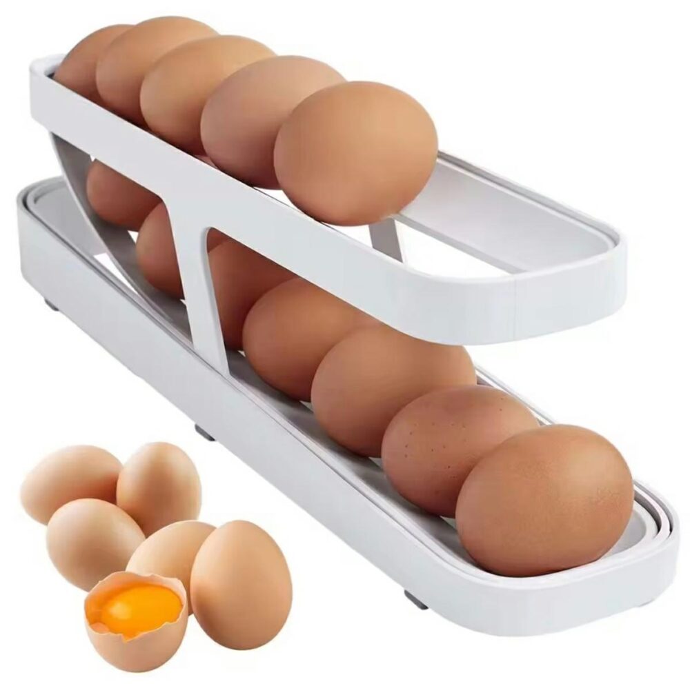 suport organizator pentru frigider capacitate 14 oua dimensiuni 36x82x10 cm gonga 5