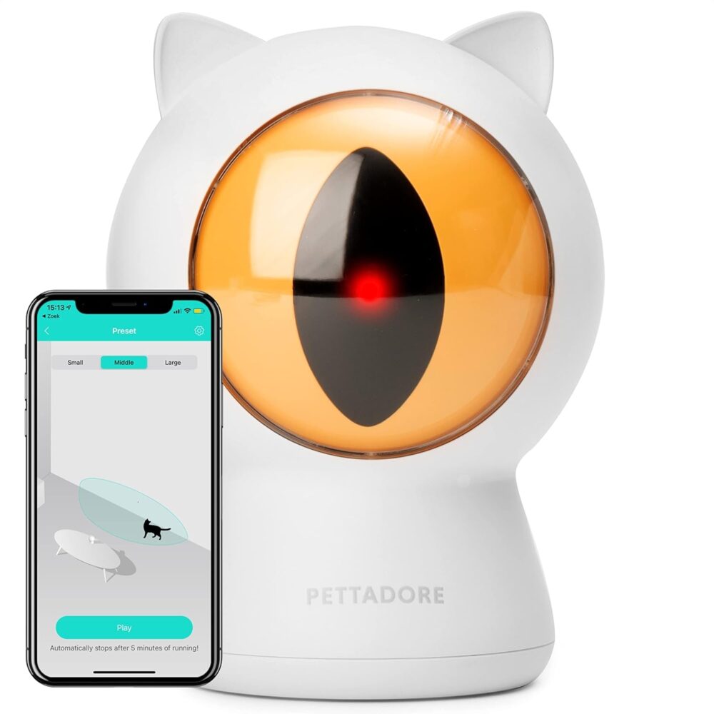 ucarie laser petoneer smart dot inteligenta pentru caini i pisici model ochi gonga 3