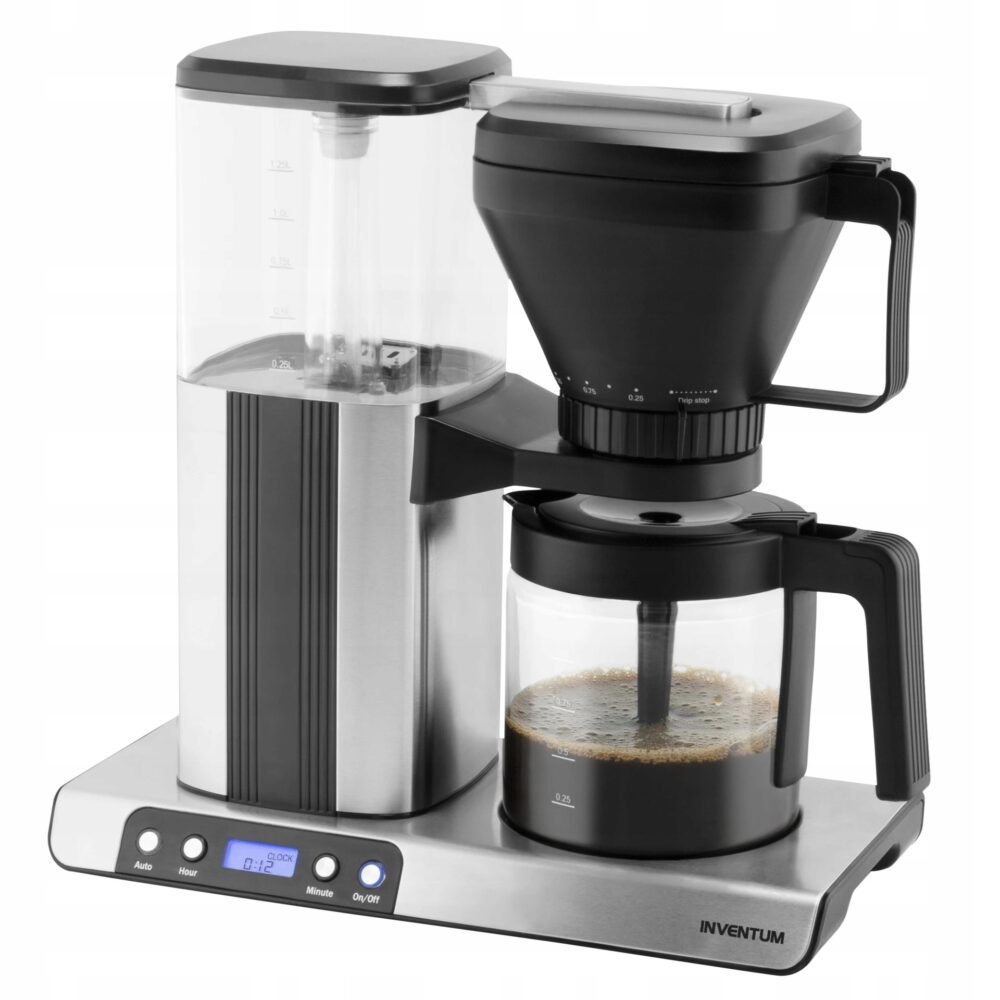 aparat de cafea inventum kz813d cu rezezervor de 125 litri prepara 10 cesti de cafea