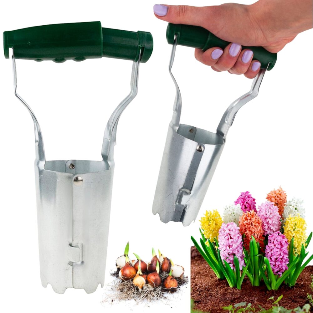 aparat de plantat bulbii de flori otel cromat 23x13x8cm gonga 7