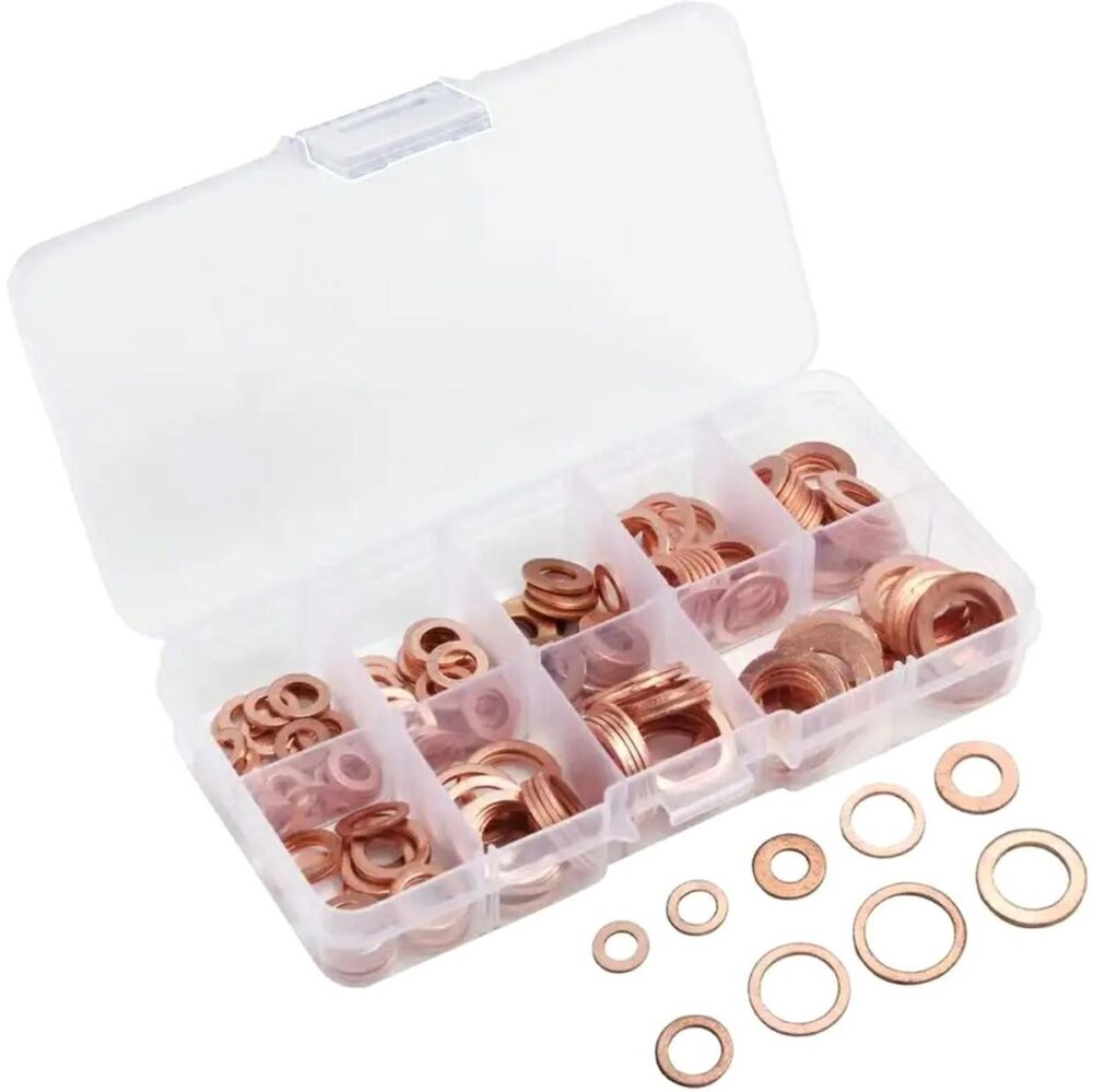 set 200 de saibe din cupru diferite marimi cutie depozitare gonga
